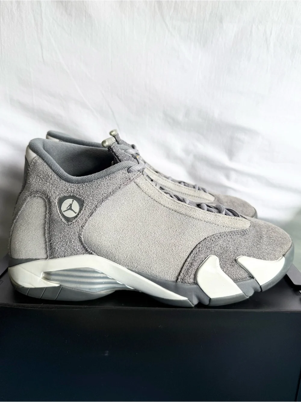 AUTHENTIC Jordan 14 Retro Flint Grey size 10 FJ3460-012 2024 PRE-OWNED